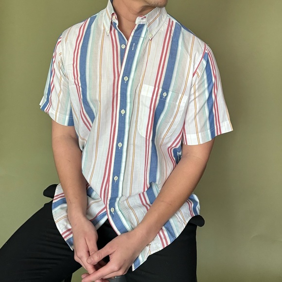 Evan Picone Other - Men’s vintage style striped shirt by Evan picone